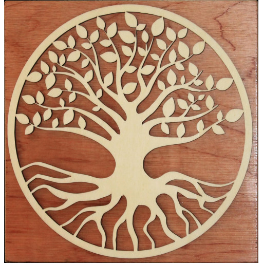 Baum des Lebens - Wanddekoration aus Holz