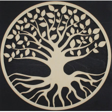 Baum des Lebens - Wanddekoration aus Holz