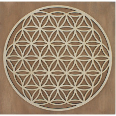 Blume des Lebens - Wanddekoration aus Holz
