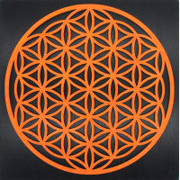 Blume des Lebens - Wanddekoration aus Holz