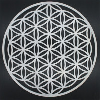 Blume des Lebens - Wanddekoration aus Holz