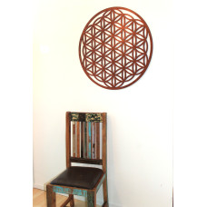 Blume des Lebens - XXL Wanddekoration aus Holz 
